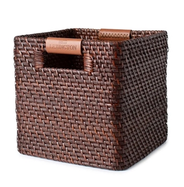 Lexington Medium Basket With Leather Detail